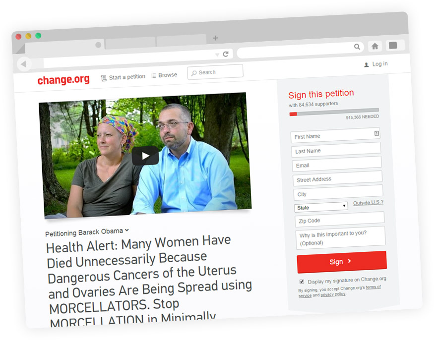 Morcellation Petition on Change.org
