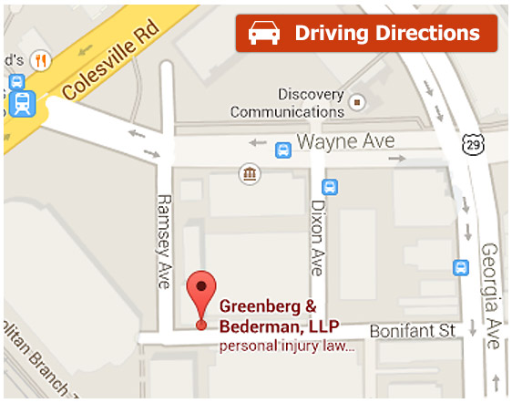 Map of Office Location at Silver Spring, MD